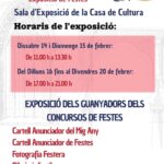 🖼️ L’Exposició dels Concursos del Mig Any 2026 canvia d’ubicació i es trasllada a la Casa de Cultura